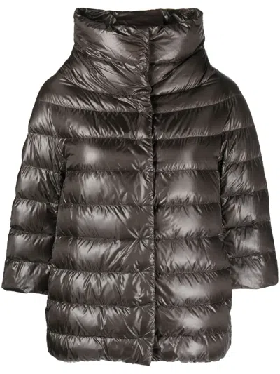HERNO FUNNEL-NECK PADDED JACKET