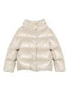 Herno Funnel-neck Padded Jacket In Neutral
