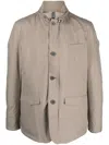 Herno Funnel-neck Padded Jacket In Nude