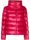Herno Funnel-neck Padded Jacket In Pink