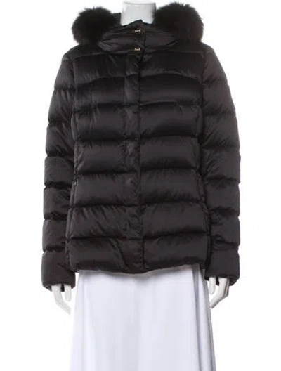 Pre-owned Herno Fur Jacket In Gray