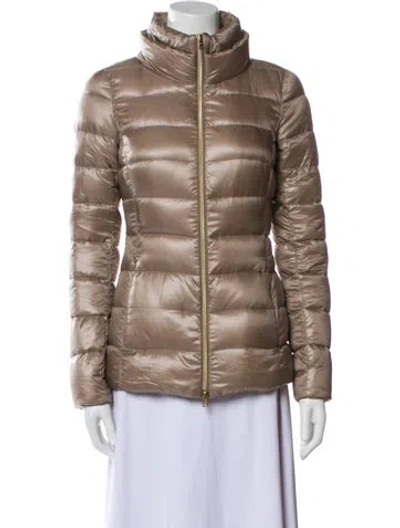 Pre-owned Herno Fur Jacket In Neutral