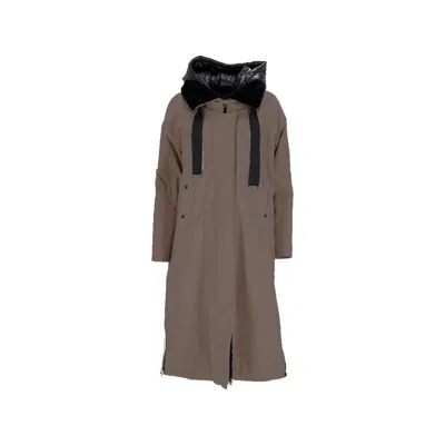 HERNO FUR LINING MIDI PARKA COAT
