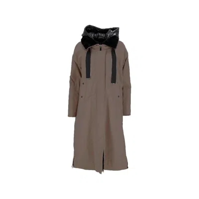 HERNO HERNO FUR LINING MIDI PARKA COAT WOMEN