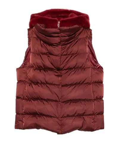 HERNO FUR-TRIM GILET