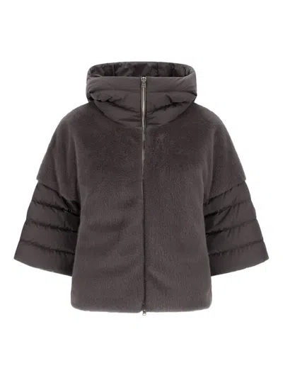 HERNO FUR-TRIMMED PUFFER JACKET