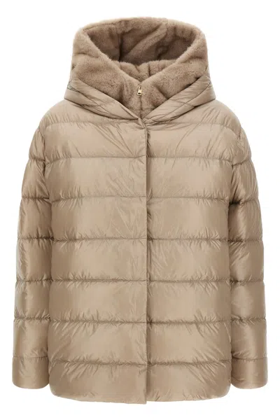 Herno 'fusciacca' Down Jacket In Beige