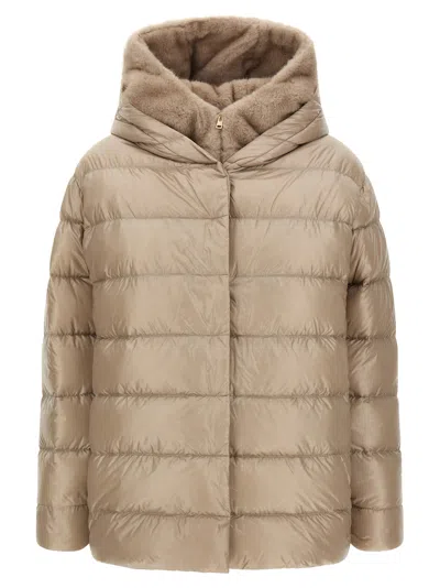 Herno 'fusciacca' Down Jacket In Beige