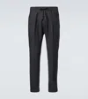 Herno Gabardine Straight Pants In Gray