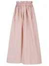 Herno Gathered Taffeta Maxi Skirt With Water-repellent Treatment