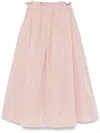 Herno Pink Midi Skirt With Elasticated Waistband