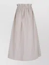 Herno Voluminous Taffeta Skirt With Water-repellent Treatment And Metal Detail