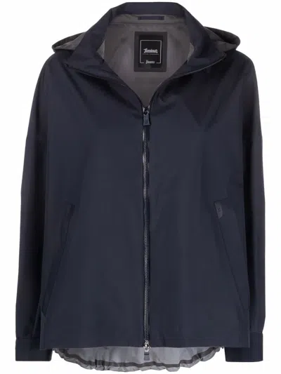HERNO GORE PACLITE 2LAYERS DETACHABLE HOOD JACKET,GI043DL.11101 9201 BLU NAVY
