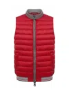 Herno Quilted Sleeveless Jackets Ribbed Collar