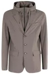 Herno Dark Dove Gray Jacket In Gray