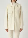Herno Giacca Camicia Lana Double Jacket In White