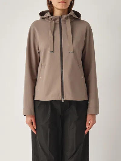 Herno Giacca Corta First Act Jacket In Tortora
