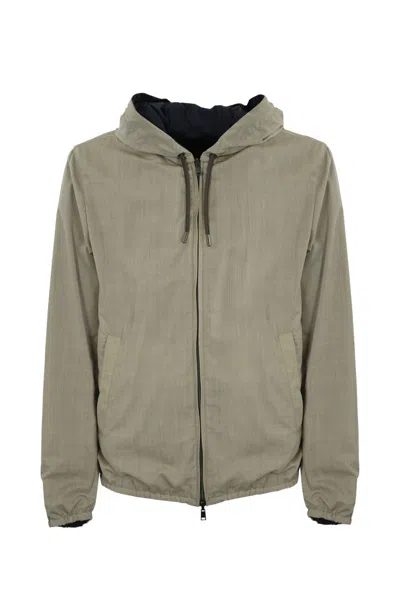 Herno Giacca Corta Reversibile In Green