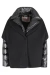 Herno Hood Insert Down Jacket Puffer Jackets Black In Nero