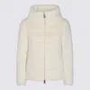 Herno Down Cape Jacket Fur Effect In White