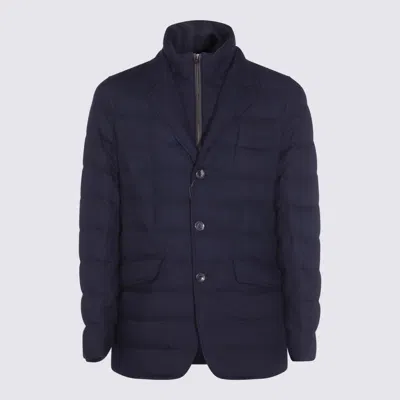 HERNO HERNO DARK BLUE DOWN JACKET