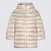 Herno Aminta Short Down Jacket In Neutral