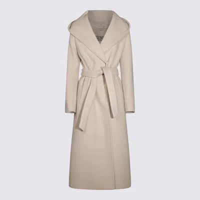Herno Long-sleeved Coat In Beige