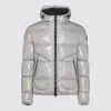 Herno Patent Hooded Puffer Jacket In Grey