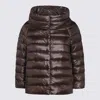 Herno Sofia Puffer Jacket In Brown