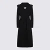 Herno Black Wool Coat In Black