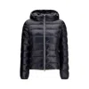 Herno Black Polyamide Full-length Jacket In Black