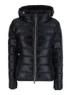 Herno Black Polyamide Full-length Jacket In Black