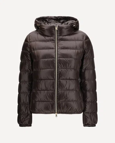 Herno Giada Down Jacket In Brown