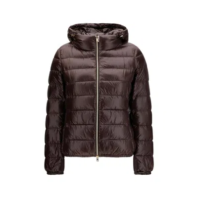 Herno Giada Down Jacket In Brown