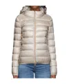 Herno Women's Giada Hooded Down Jacket In Nude