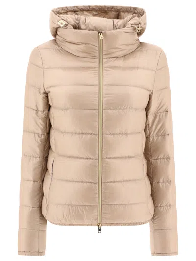 Herno Giada Jackets Beige In Neutral