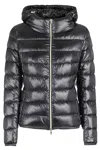 Herno Giada Hooded Quilted Down Jacket In Nero
