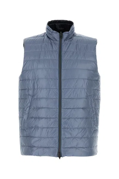 HERNO HERNO AIR FORCE BLUE NYLON REVERSIBLE JACKET
