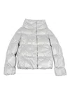 Herno Quilted Down Jacket In Silver