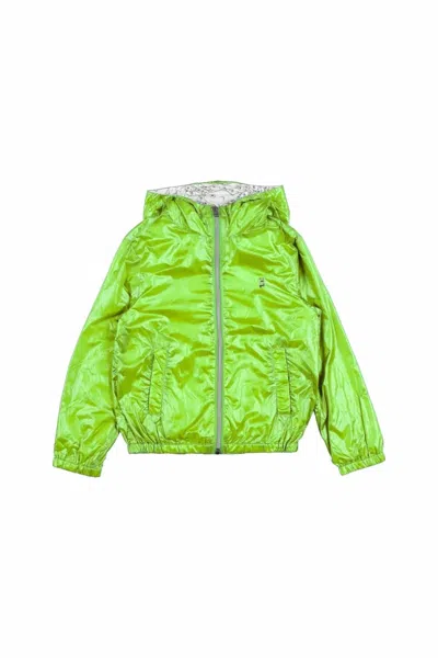 Herno Kids' Girls Outerwear Jacket In Giallo Fluo In Multi