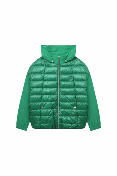Herno Kids' Girls Outerwear Jacket In Jolly Green In Multi