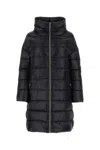 Herno Long Jacket In Satin And Lady Alternative Fur