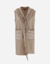 Herno Resort Waistcoat In Warmy & Nylon Ultralight In Crema