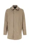 Herno Cappuccino Polyester Jacket In Neutral