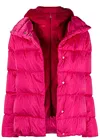 Herno Hooded Padded Jacket In Purple