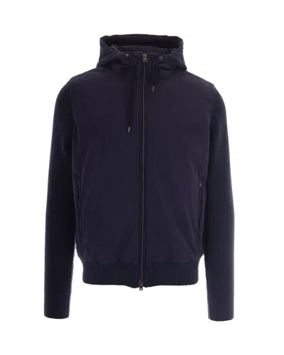 HERNO GIUBBINO ZIP DOUBLE BLU NAVY