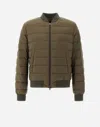 Herno Giubbotto Aviatore Con Piuma Linea Legend In Green/beige