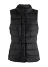 Herno "giulia" Ultralight Puffer Vest With Silky Finish In Black