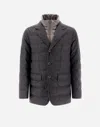Herno Slim-fit Prince Of Wales Checked Wool And Cashmere-blend Blazer With Detachable Gilet In Grey