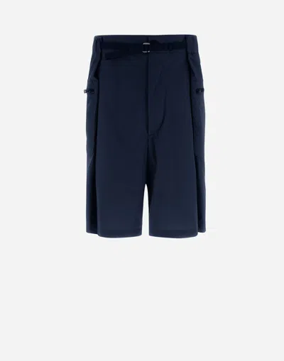 Herno Globe Cropped Trousers In Eco Everyday In Blue